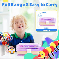 SMILESSKIDDO children using craft supplies for screen-free creativity
