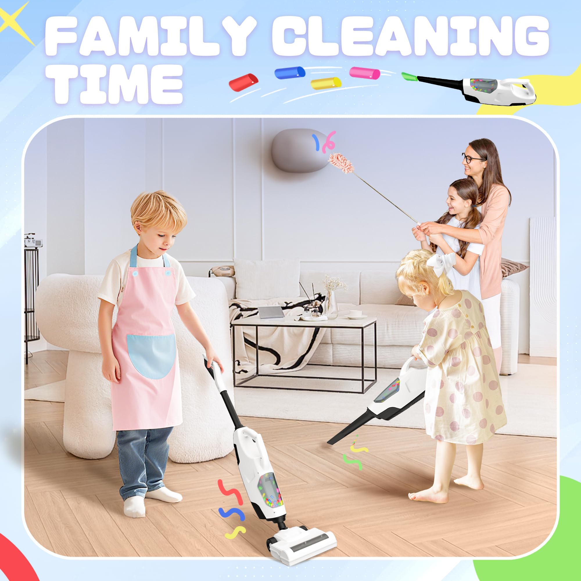 Child-sized SMILESSKIDDO apron invites role-play housekeeping fun