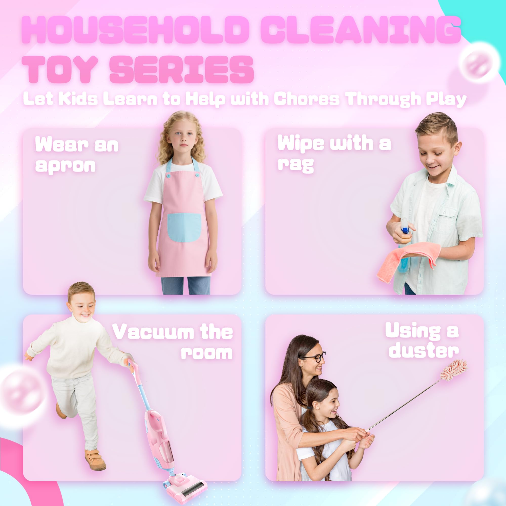 Smilesskiddo vacuum uses safe ABS plastic for worry-free toddler use.