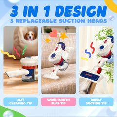SMILESSKIDDO real suction action demonstrates a working toy vacuum for pretend chores.