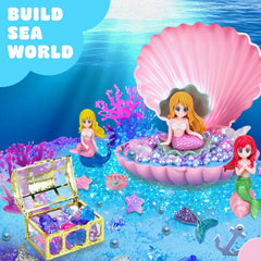 SMILESSKIDDO Mermaid ocean world scene invites storytelling and role-play for kids