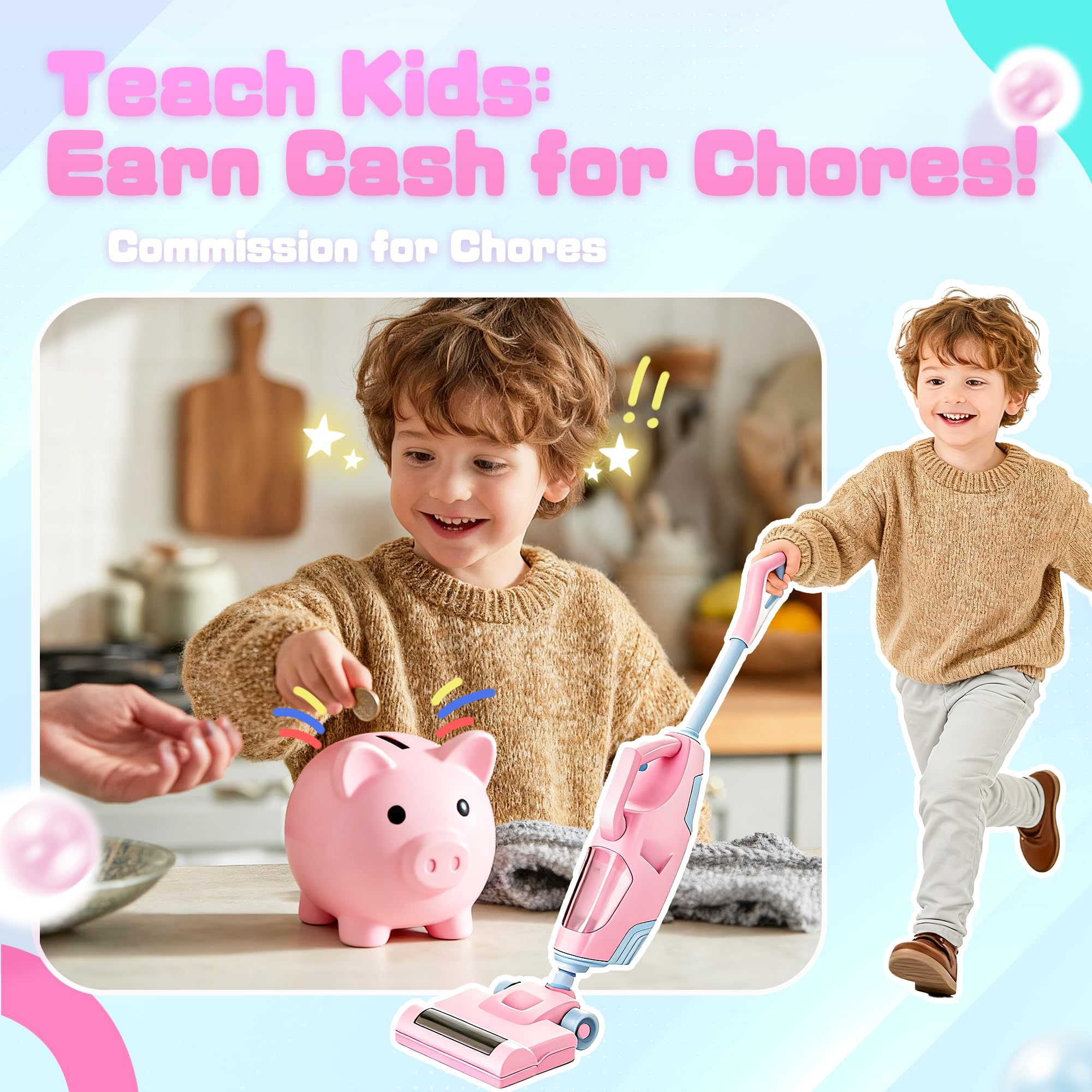 SMILESSKIDDO piggy bank with removable dust compartment for easy cleaning