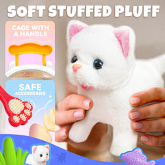 SMILESSKIDDO Portable cat cage with strap for easy on-the-go fun.
