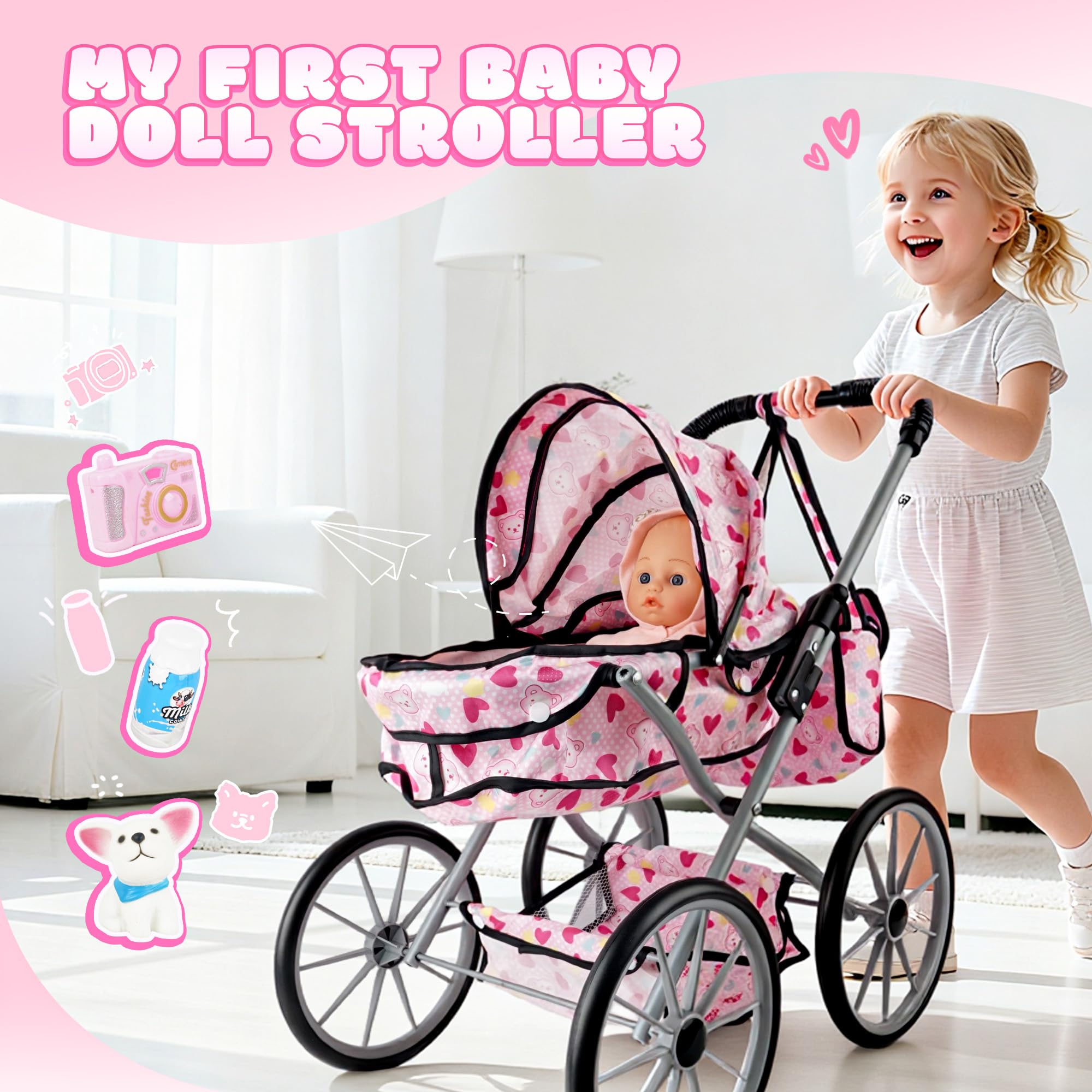 SMILESSKIDDO soft body doll 12-inch—huggable companion for cozy caregiving moments.