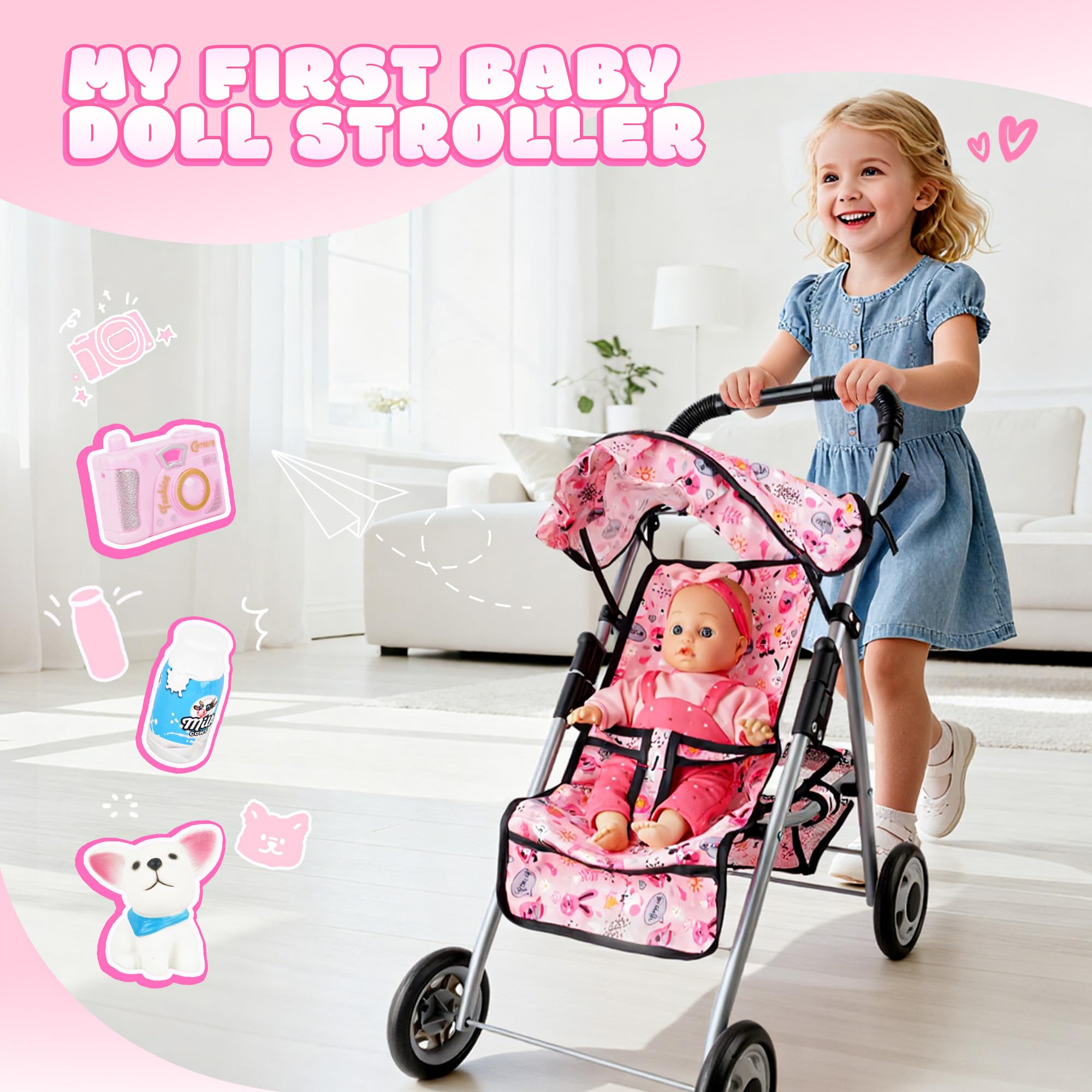 SMILESSKIDDO stroller exclusive prints highlight colorful design for joyful outings.
