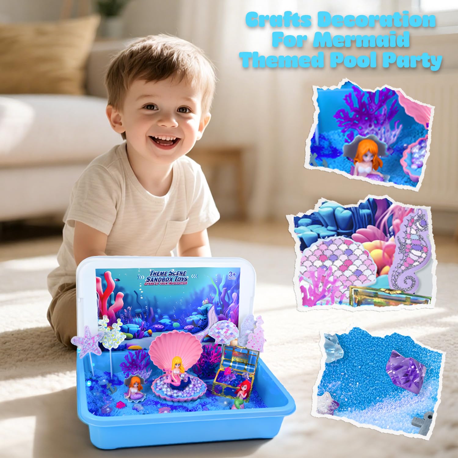 SMILESSKIDDO Treasure chest and pink shell for treasure-hunt adventures