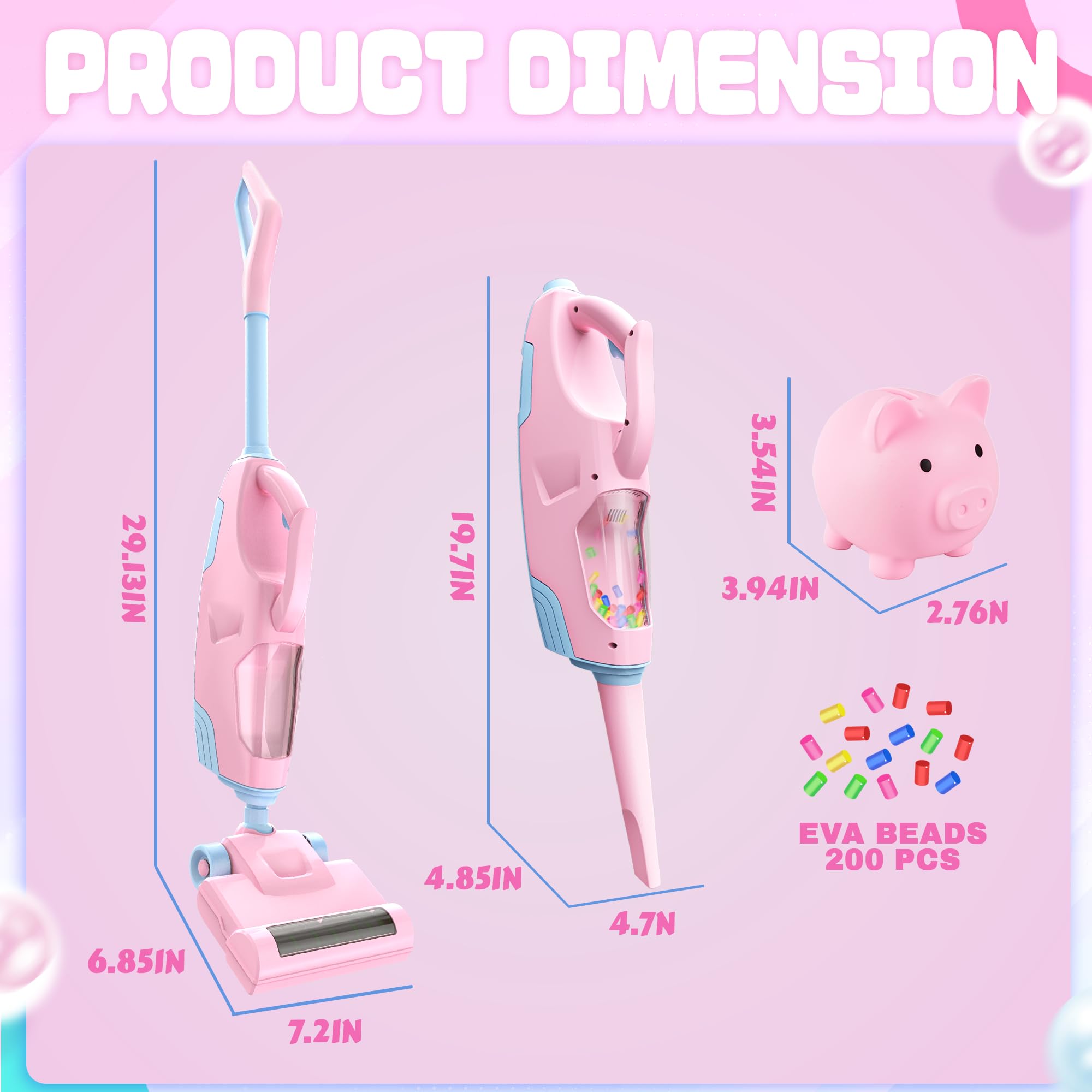 SMILESSKIDDO vacuum nozzle attachments demonstrate 2-in-1 cleaning play