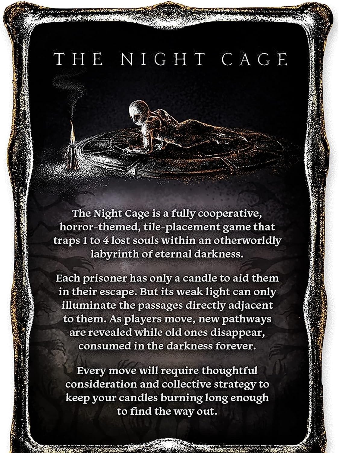 Smirk and Dagger The Night Cage keys and gate guide teamwork toward escape.