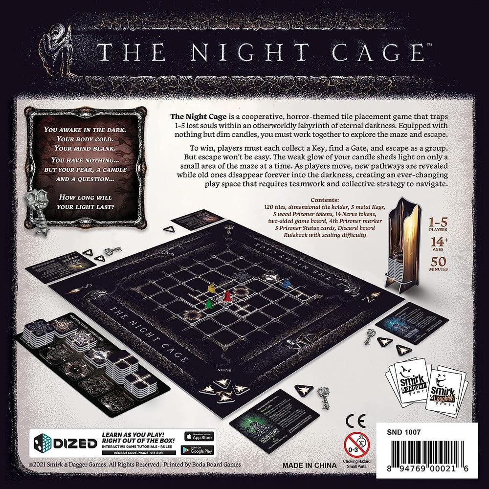 Smirk and Dagger The Night Cage tile pieces change as you move, shaping the maze in real time.