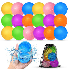 Smirodi 18pcs reusable water balloons ready for endless outdoor play.