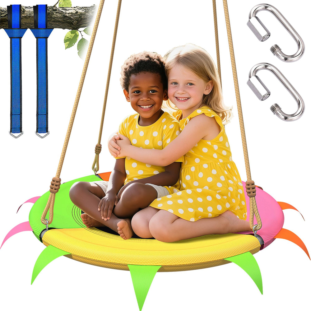 SMkidsport saucer swing backyard-family-use invites shared moments and safe play.