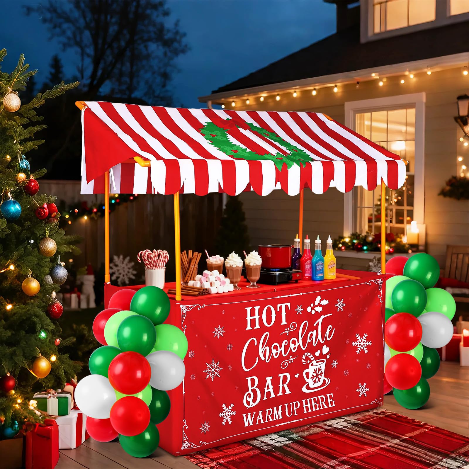 SmoothNovelty plastic stand provides solid support for outdoor displays.