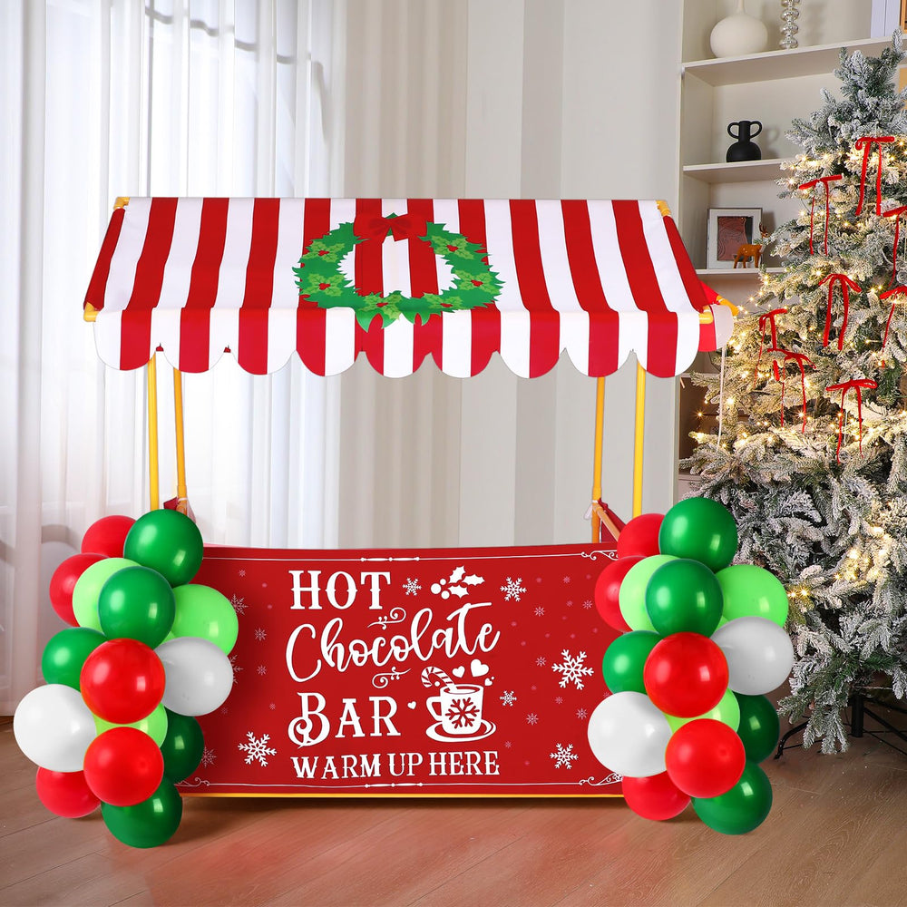 SmoothNovelty winter party setup photo booth corner enhances holiday memories.