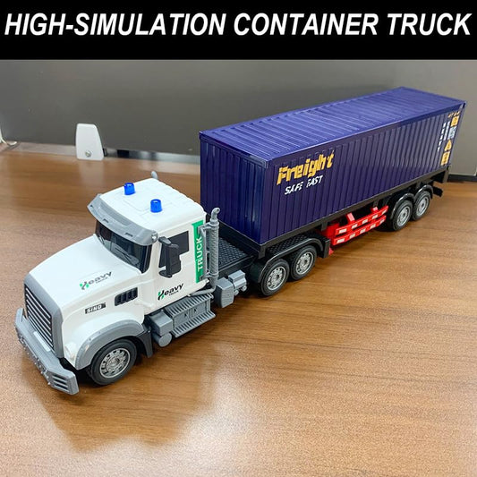 SNACKTANT RC truck with detachable trailer container for loading play