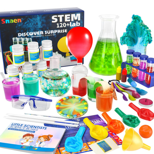SNAEN 220+ lab experiments kit box open for hands-on learning.