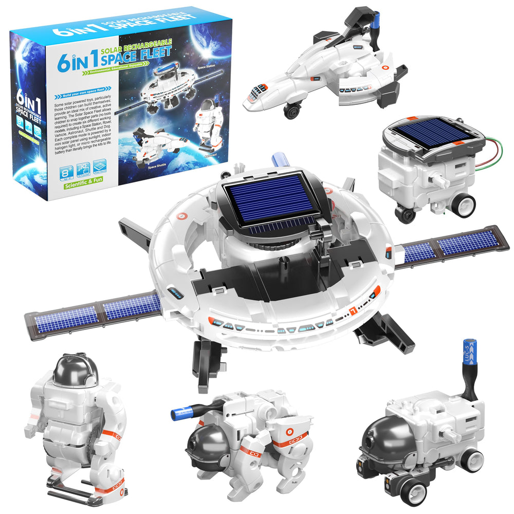 SNAEN 6-in-1 Solar Space Fleet build kit for hands-on STEM exploration
