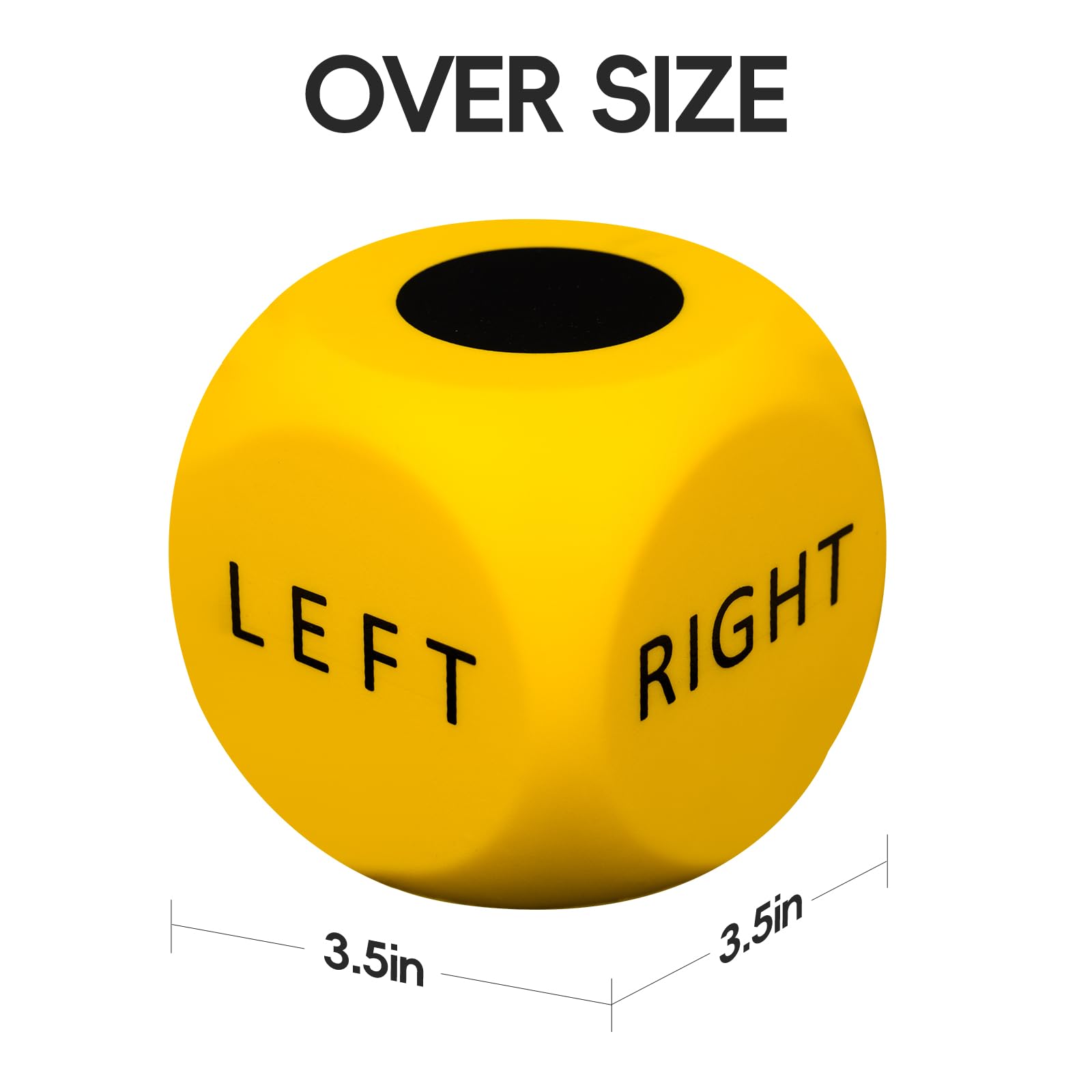 Snailmart three-point-five-inch dice offer safe, slow rebound.