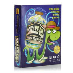SNAKE OIL game front cover inviting party fun for groups.