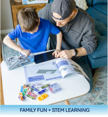 Snap Circuits BRIC-assembly-steps showing step-by-step guidance for beginners.