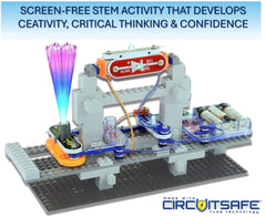 Snap Circuits BRIC-brick collection displaying compatible bricks for creative builds.