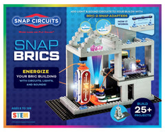 Snap Circuits BRIC-Structures kit box with parts for quick setup.
