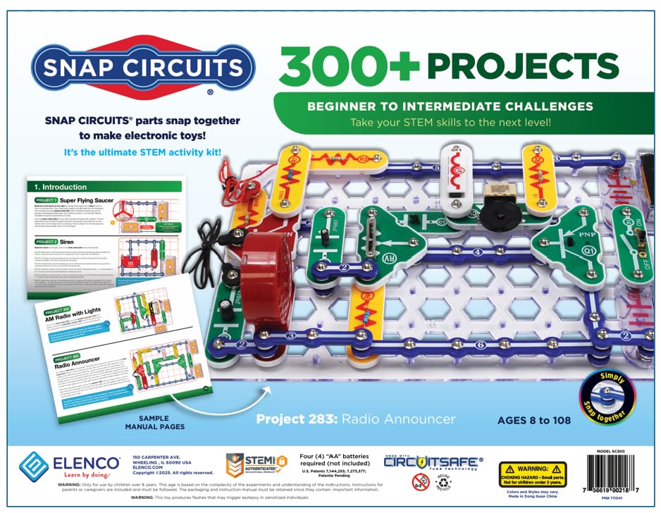 Snap Circuits close-up of snap connector showing secure tool-free joins