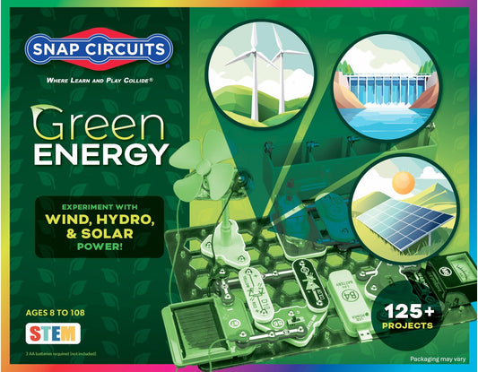 Snap Circuits green energy base grid for hands-on learning.