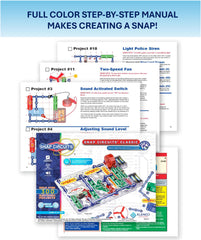Snap Circuits photosensitive organ demo showing light-responsive play