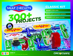 Snap Circuits front packaging showing kit and 305 projects benefit learning