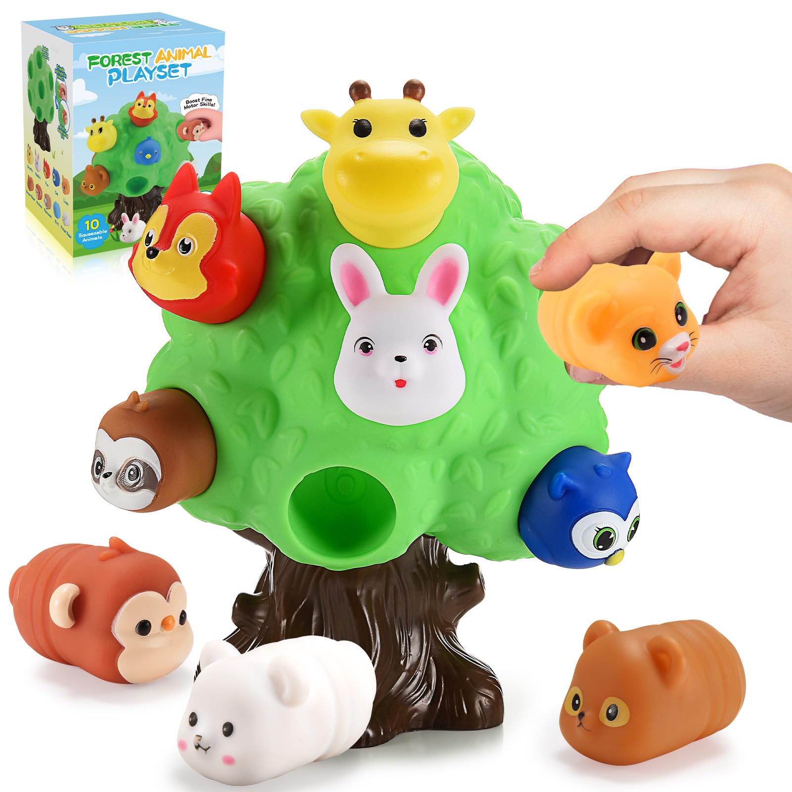 SnapGlowz farm animals playset aids toddler animal recognition through pretend play.