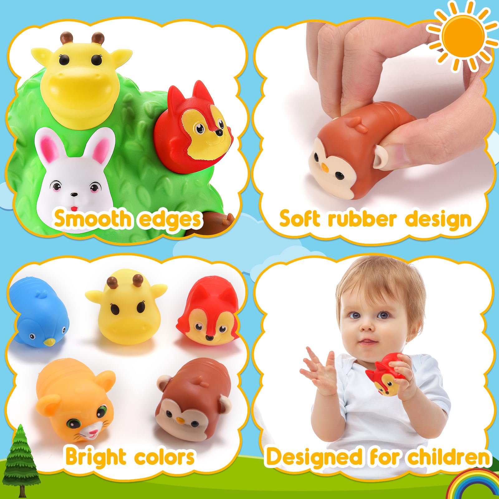 SnapGlowz animal matching toy supports color sorting and early math.