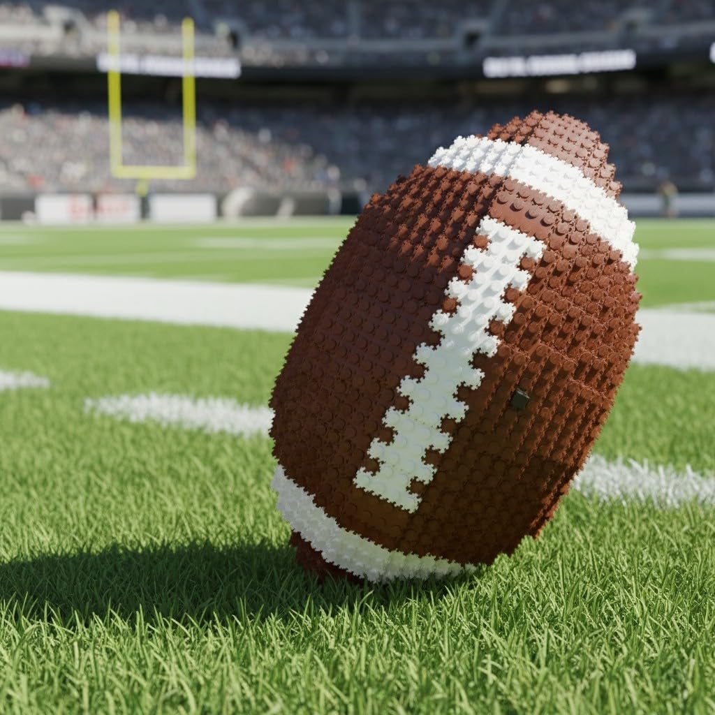 Storage and display ready Snaptor Football 3D Building Set box