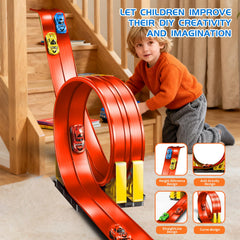 Snidov indoor-outdoor raceway works indoors and outdoors on smooth surfaces