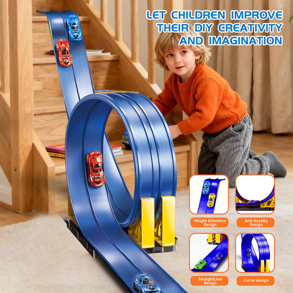 Snidov track used indoors and outdoors as a raceway.