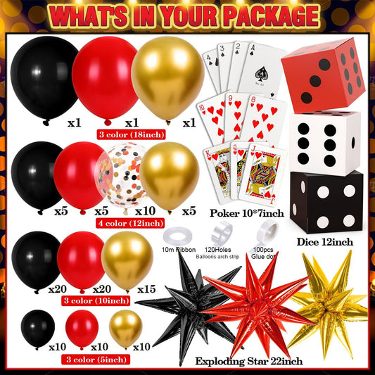 SNLN dice boxes for interactive casino party decor and photos.