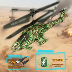 SNMUMU Apache RC helicopter one-key takeoff and landing simplifies control