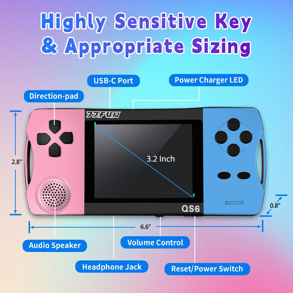 SNONBROS 3.2 inch screen close up, kid friendly display for easy play