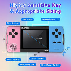 SNONBROS 3.2 inch screen close up, kid friendly display for easy play