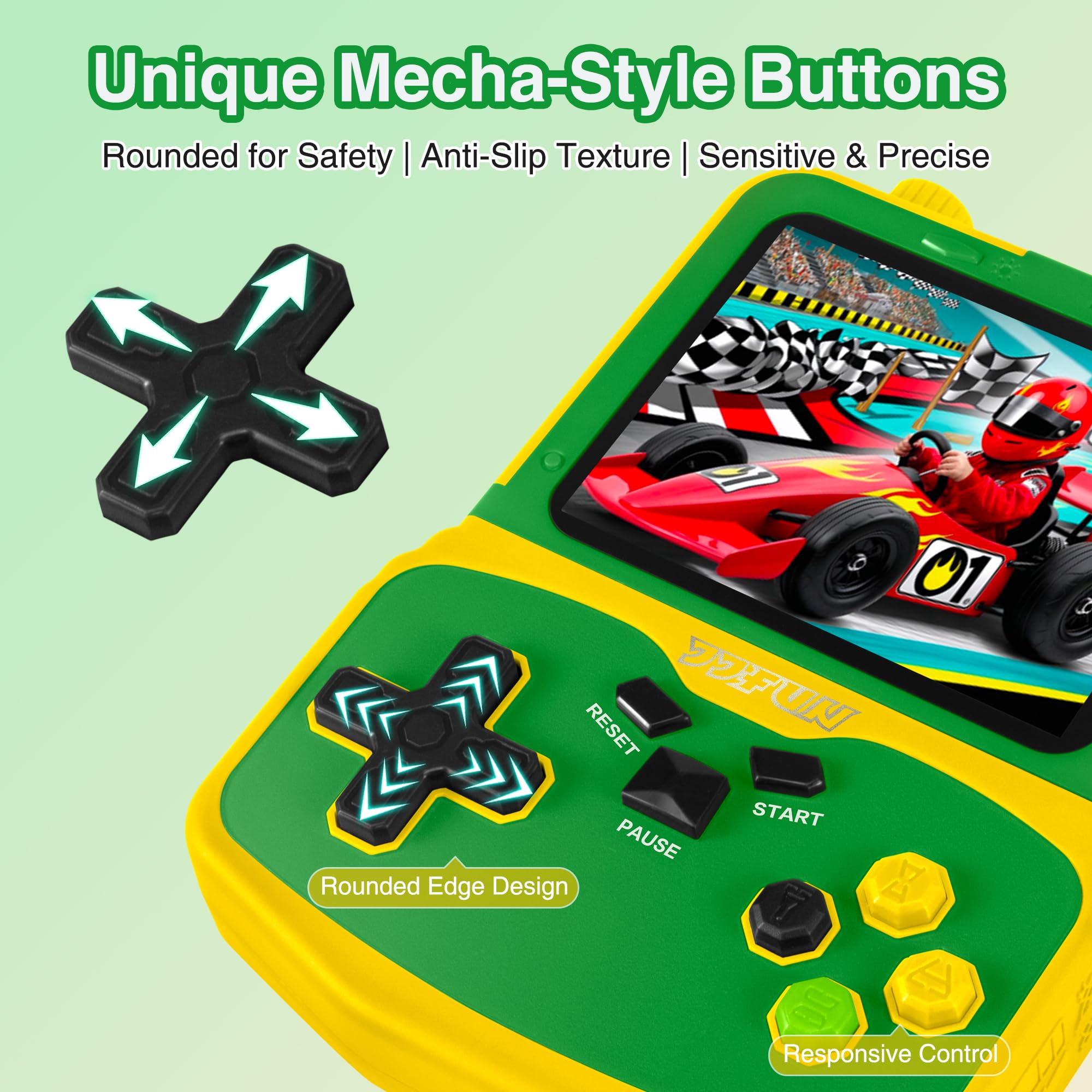 SNONBROS built-in kickstand enables hands-free play on any surface.