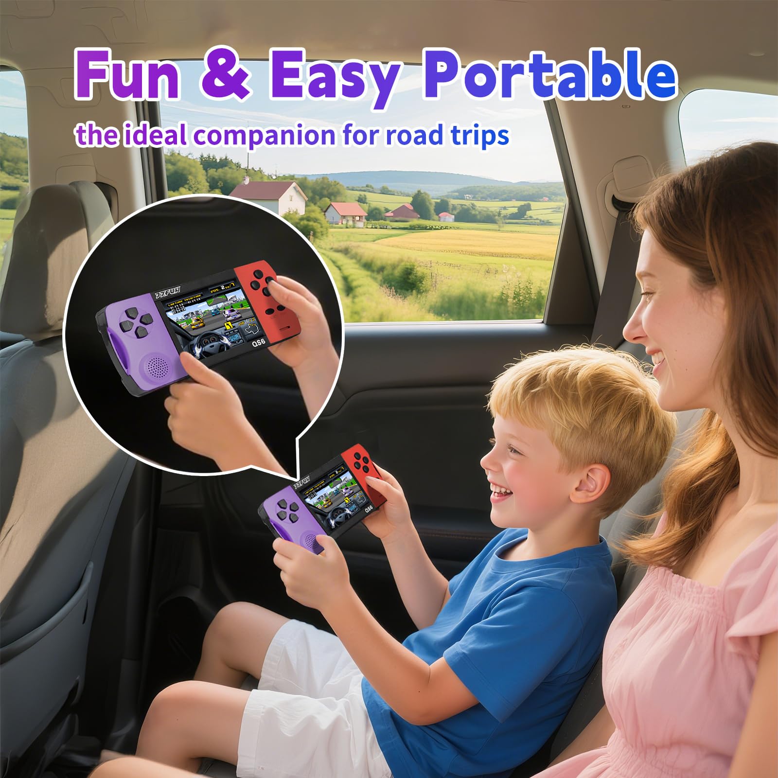 SNONBROS lightweight, portable console fits backpacks and pockets.