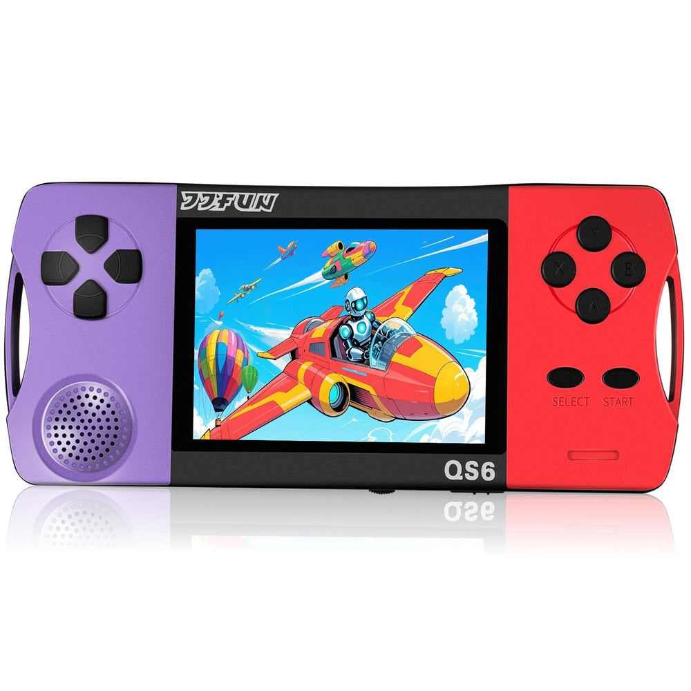 SNONBROS retro handheld front view, compact travel-ready design for kids.