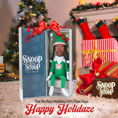 Snoop Dogg Snoop on the Stoop elf doll brings party-ready vibes to your living area.