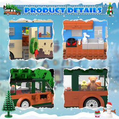 Snow Village Building Set: interior double-decker design promotes storytelling