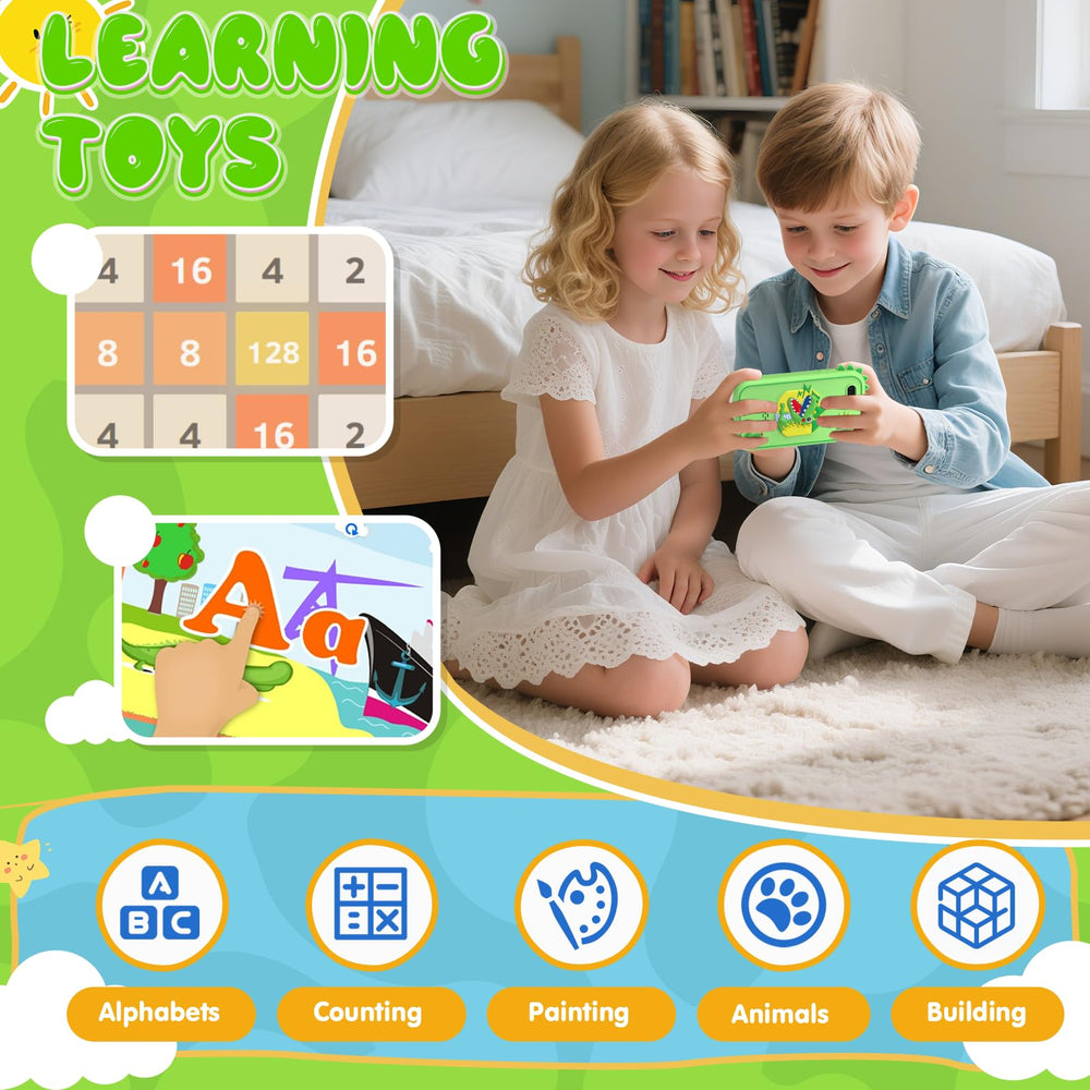 SnowCinda tempered glass screen protector guards the touch display during play.