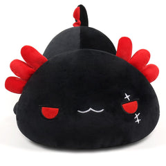 SNOWOLF axolotl plush pillow face close-up highlights soft fabric and friendly expression
