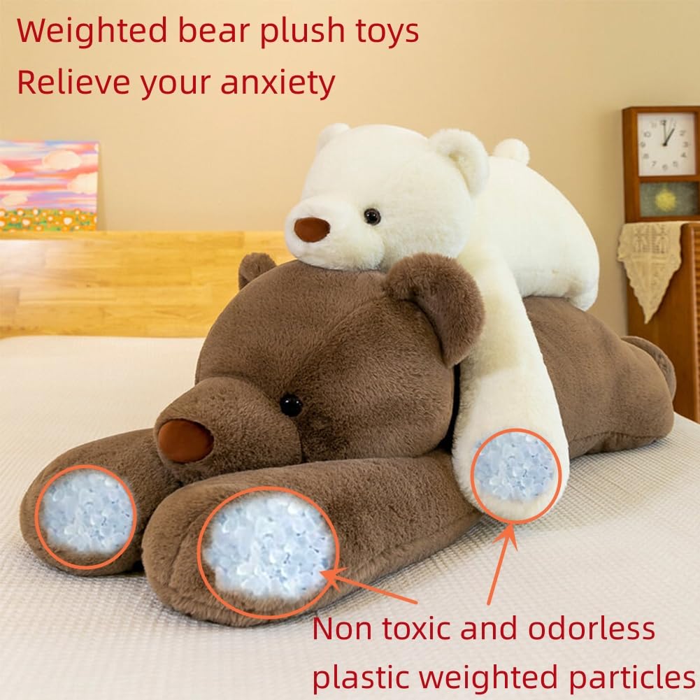 SNOWOLF brown bear decorative plush adds warm room charm