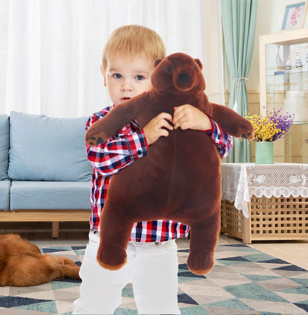 SNOWOLF Djungelskog bear child hugging scene, perfect for hugs and companionship.