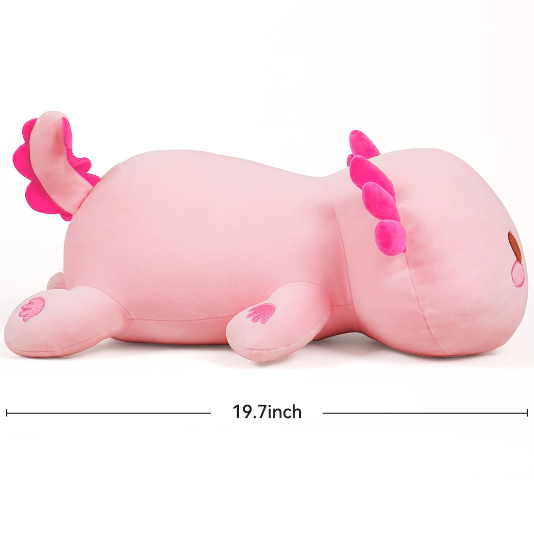 SNOWOLF pink axolotl plush decor cozy corners or gifts.