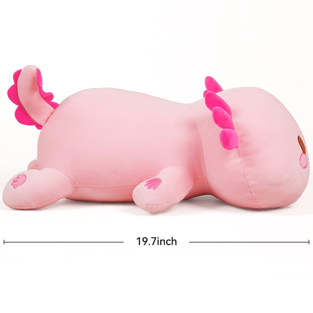 SNOWOLF pink axolotl plush decor cozy corners or gifts.
