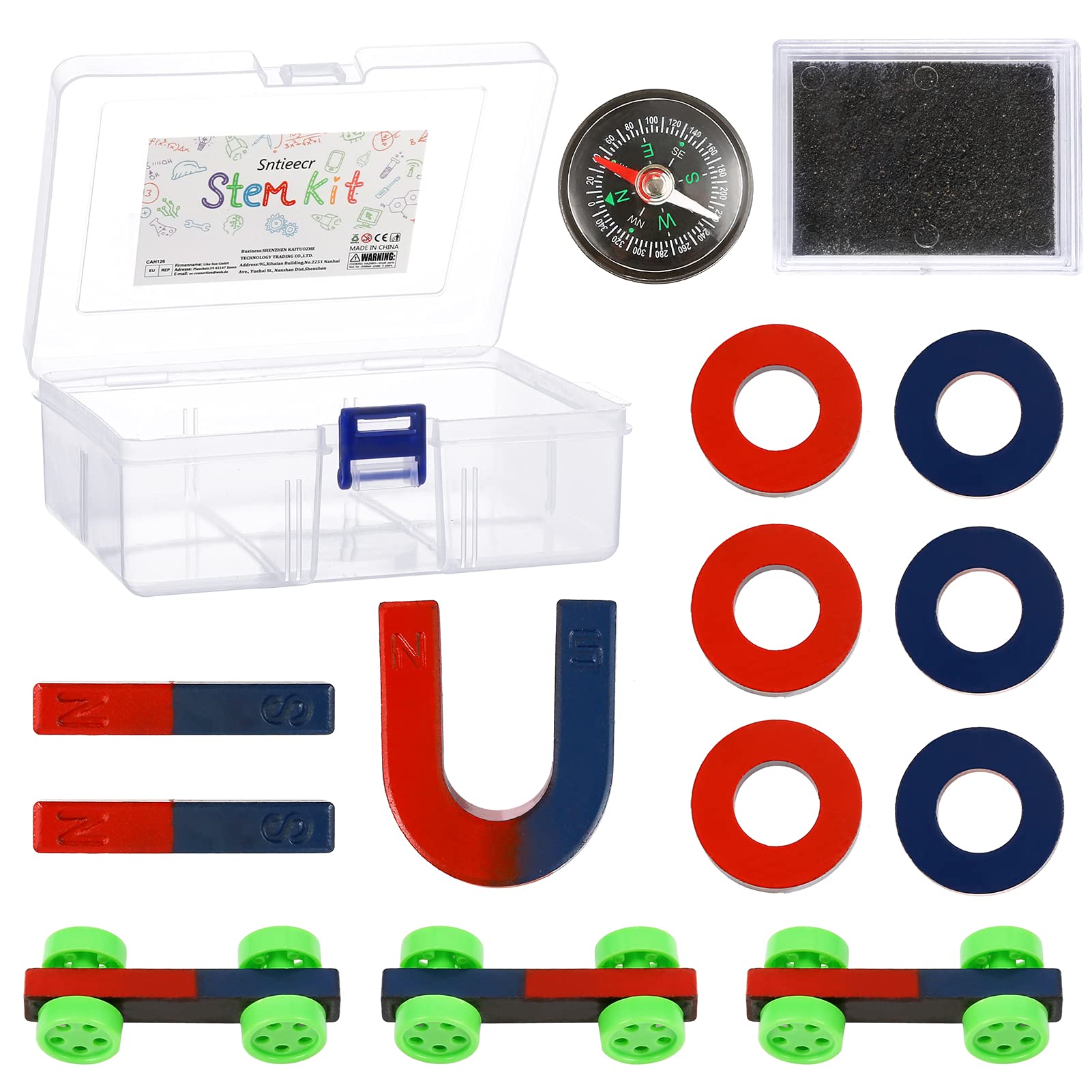 Sntieecr Labs Junior Magnetism Set magnets and accessories enable hands-on science exploration.
